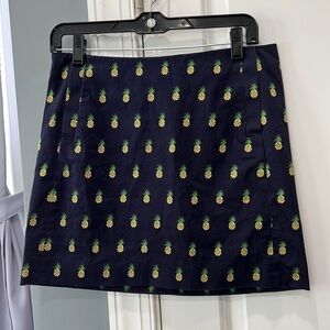 J crew pineapple mini skirt